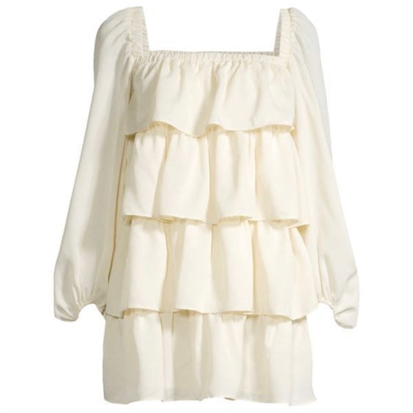 NWT! WeWoreWhat Tiered Mini Dress Size M - Picture 3 of 6